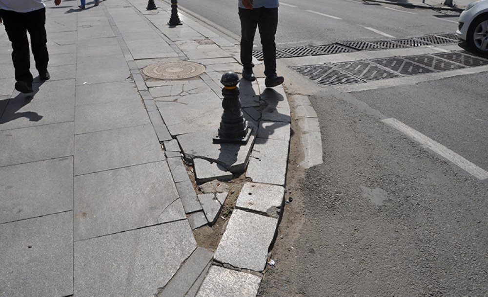 Omurtak Caddesi'ne Yakışmayan Görüntüler 