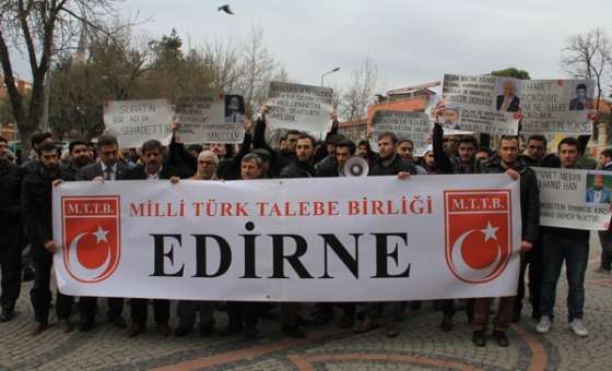 Mttb Edirne Şubesi Üyeleri, Cinayetleri Protesto Etti