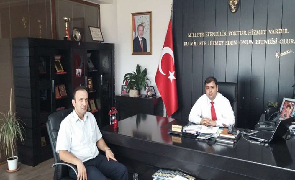 Gümrük Müdürü Aydeniz'den Kaymakam Kızıltoprak'a Veda Ziyareti