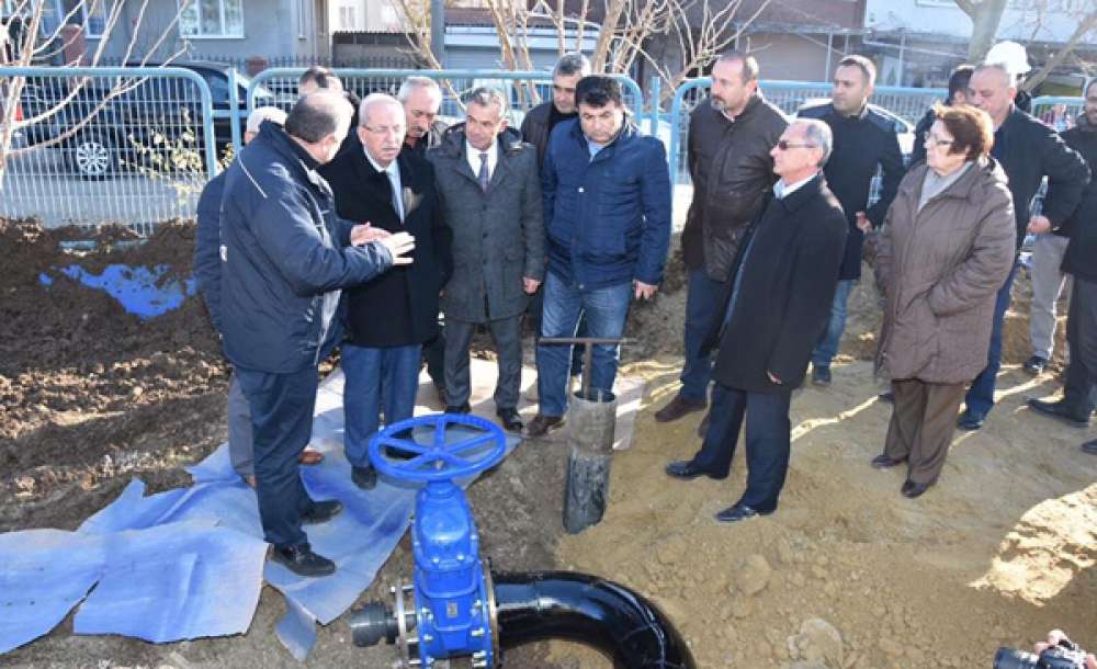 Başkan Albayrak, Ergene'de İçme Suyu Şebeke Hattı Açılışını Yaptı