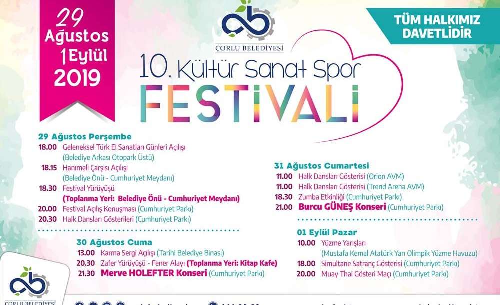 Çorlu'da Festival Başlıyor
