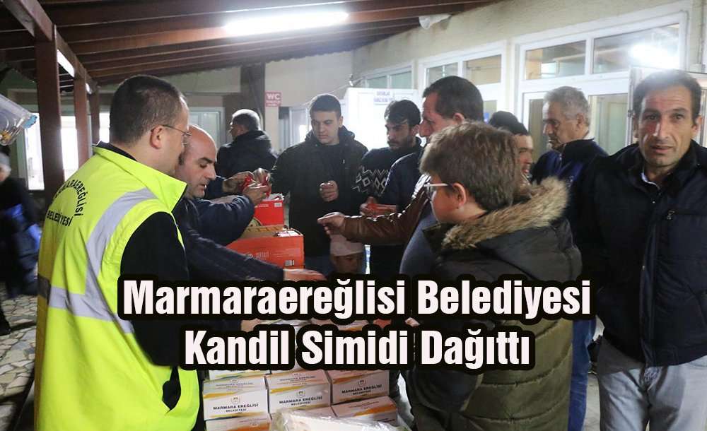 Marmaraereğlisi Belediyesi Kandil Simidi Dağıttı