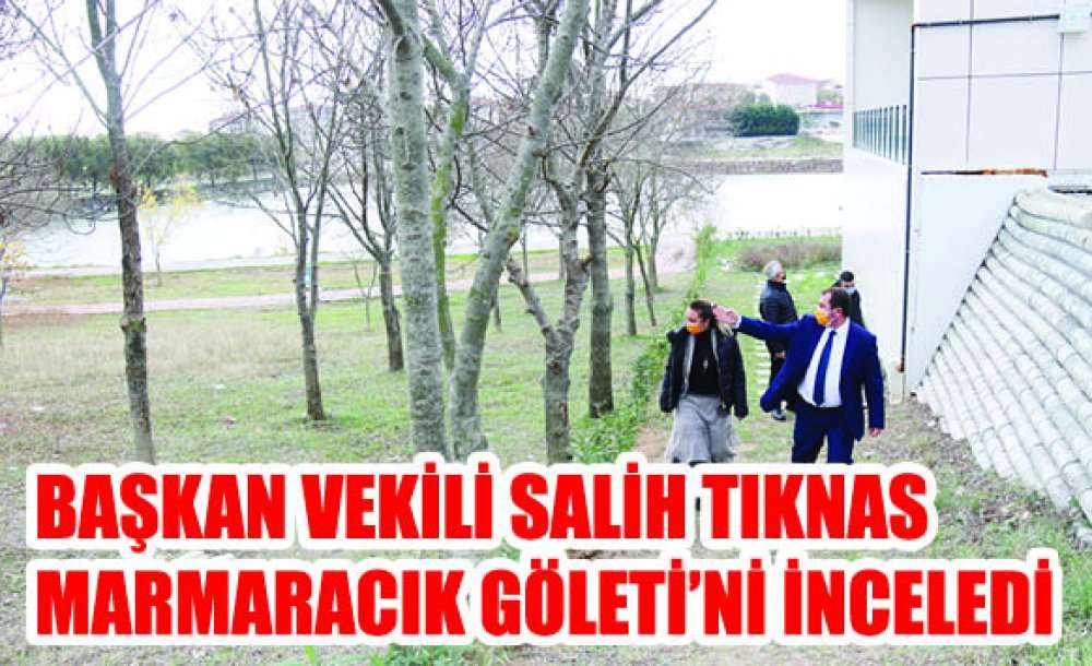 Başkan Vekili Salih Tıknas Marmaracık Göleti'ni İnceledi 