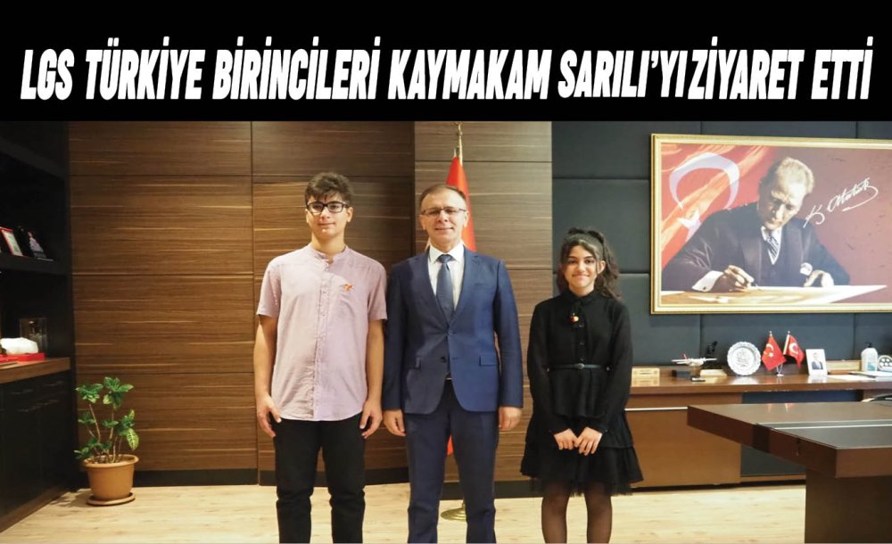 Lgs Türkiye Birincileri Kaymakam Sarılıyı Ziyaret Etti