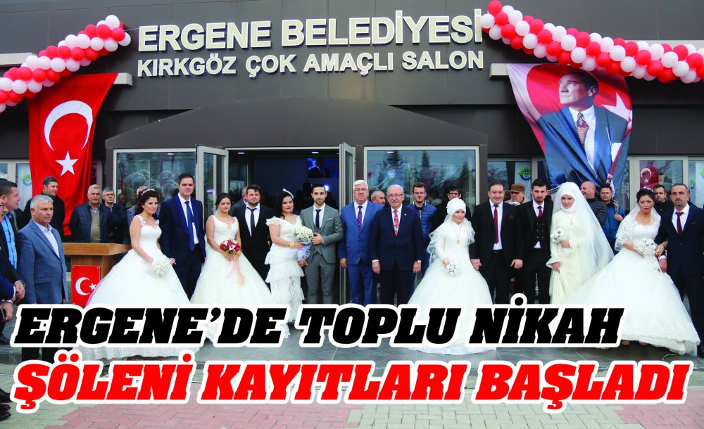 Ergene'de Toplu Nikah Şöleni Kayıtları Başladı