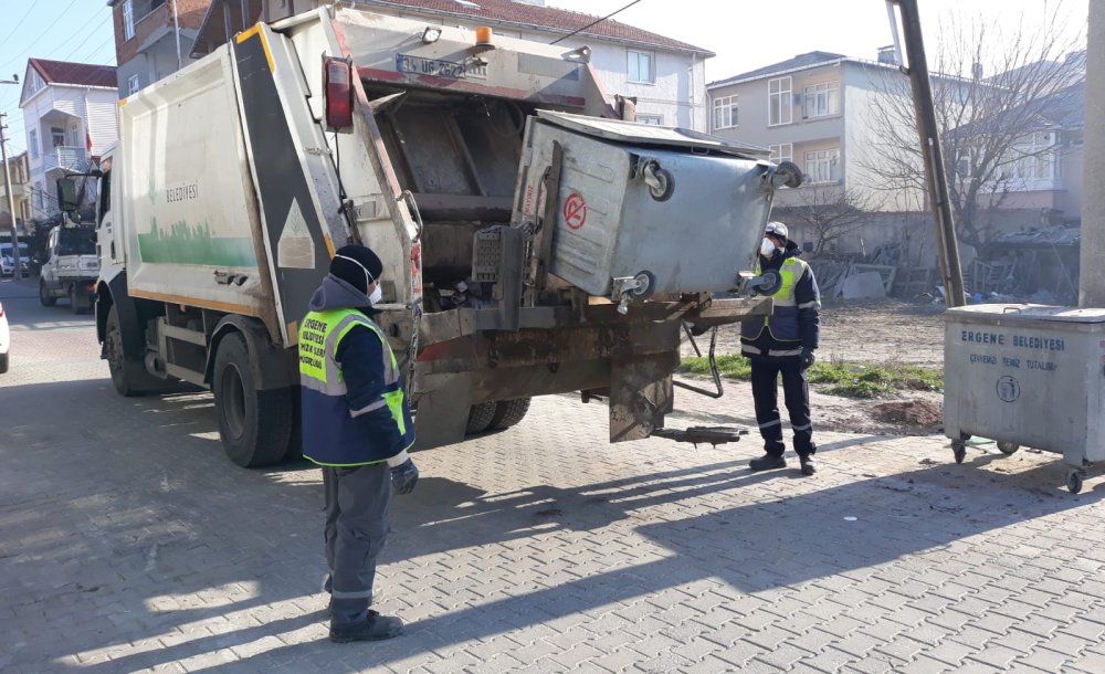 Ergene Belediyesi Günlük 130 Ton Çöp Topluyor