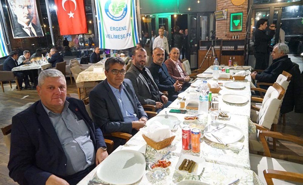 Ergene Belediye Başkanı, Velimeşespor'un Dayanışma Gecesine Katıldı