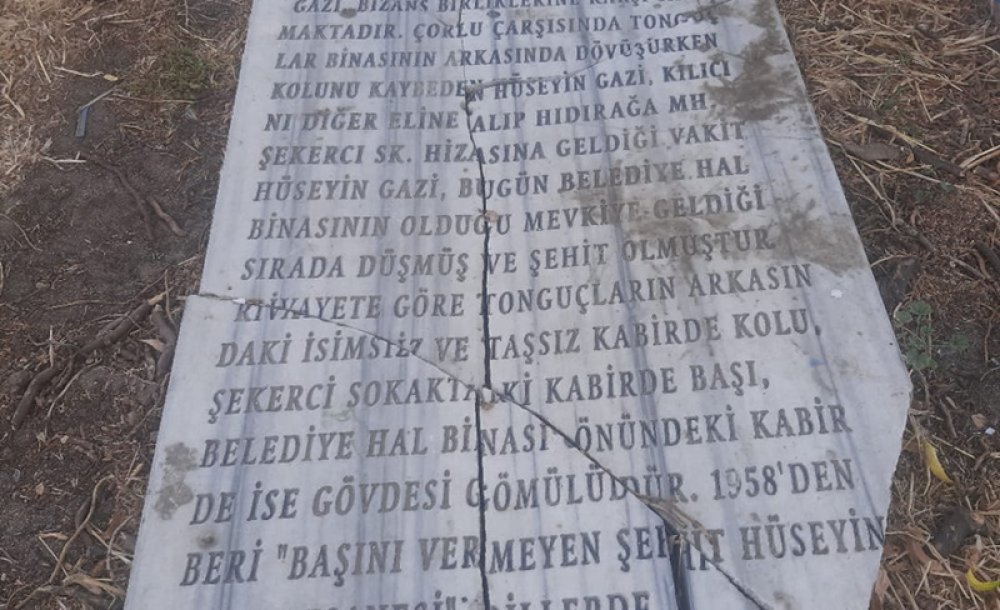 Şehit Hüseyin Gazi'nin Mezar Taşı Hala Konulmadı 