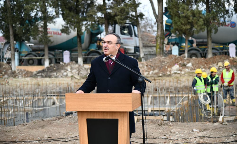 Vali Soytürk İlkokul Temel Atma Törenine Katıldı