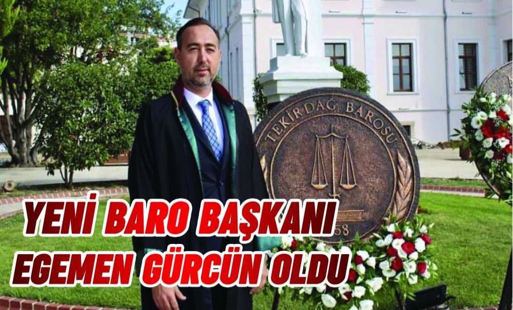Yeni Baro Başkanı Egemen Gürcün Oldu