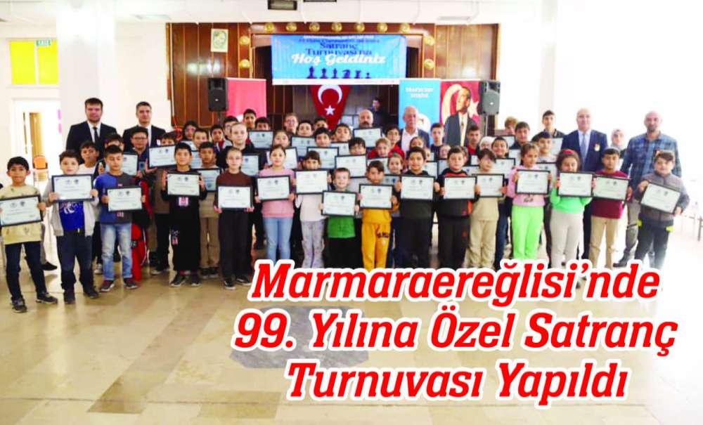 Marmaraereğlisi'nde 99. Yılına Özel Satranç Turnuvası 