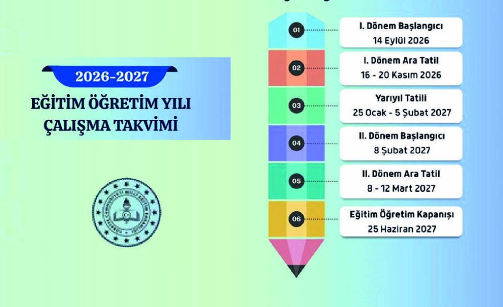 2026-2027 Eğitim Öğretim Yılı Takvimi Açıklandı