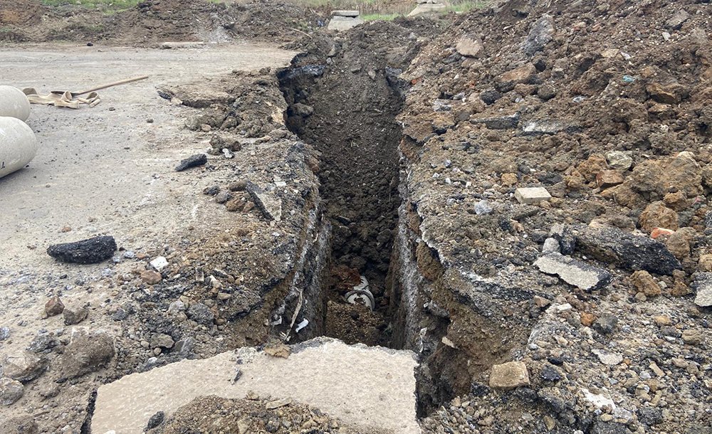 Alt Yapı Çalışması Nedeniyle Yol Trafiğe Kapatıldı 
