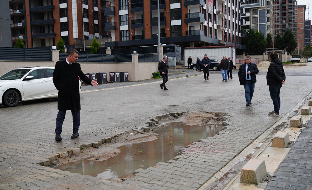 Altyapı Nedeniyle Bozulan Yollar İncelendi 
