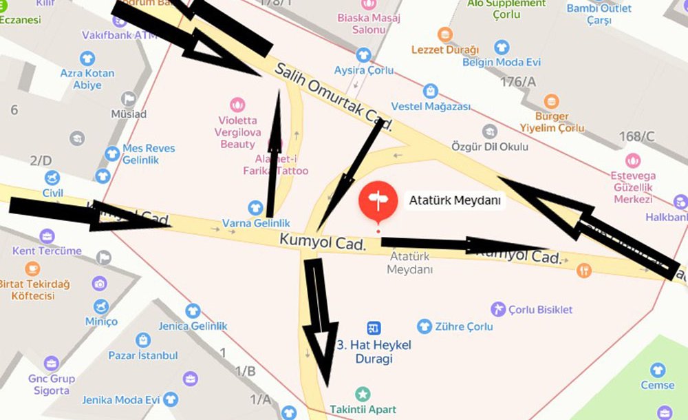 Atatürk Meydanı'na Trafik Düzenlemesi Şart  