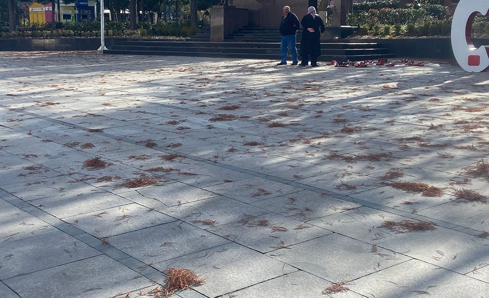 Atatürk Meydani'ndaki̇ Bu Görüntü Tepki̇ Çekti̇ 