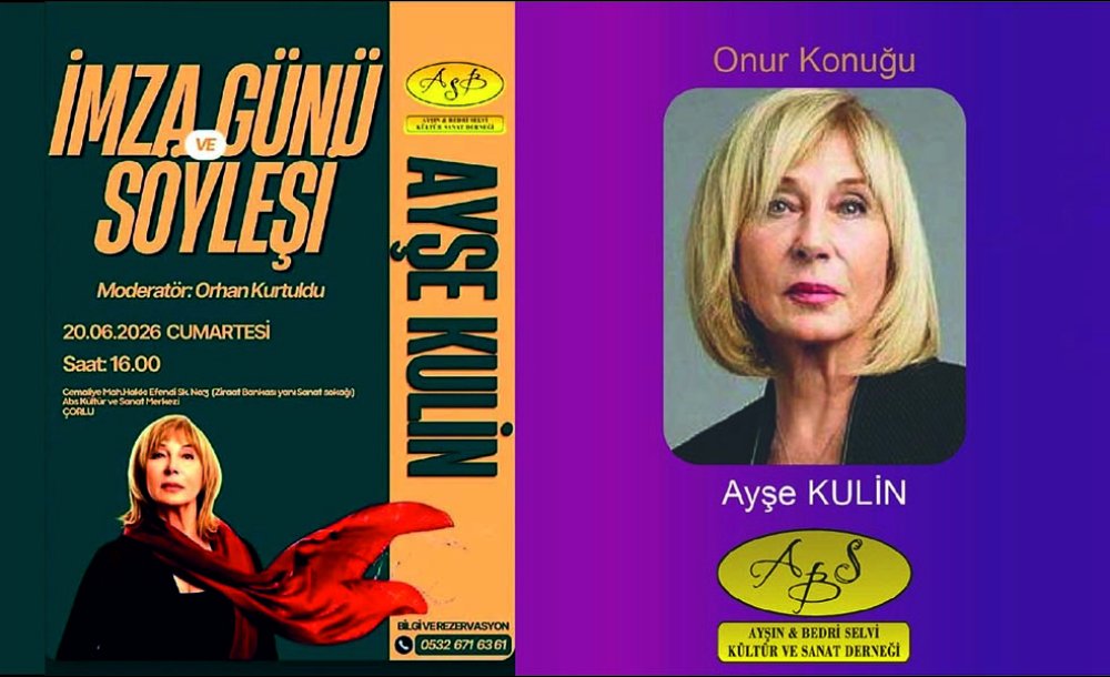 Ayşe Kulin Çorlu'ya Geliyor 