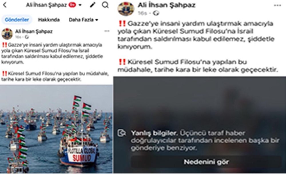 Başkan Şahpaz'ın Paylaşımındaki Görsele Kısıtlama 