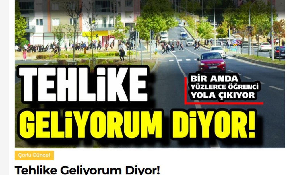 Bu Bölgeye Üst Geçit Şart 