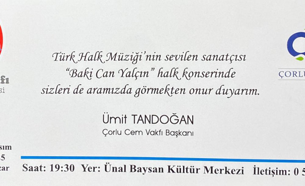 Cem Vakfı Konsere Hazırlanıyor 