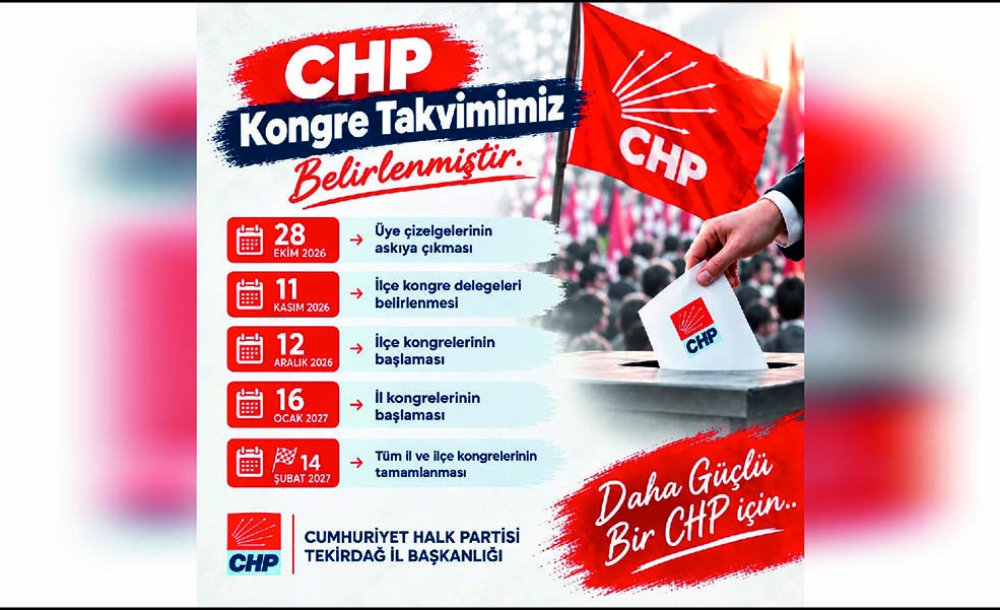 Chp'de Kongre Takvimi Belli Oldu