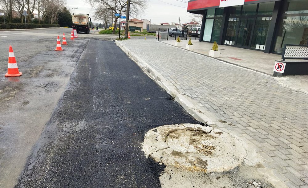 Çorlu Belediyesi'nden Hummalı Yol Çalışması