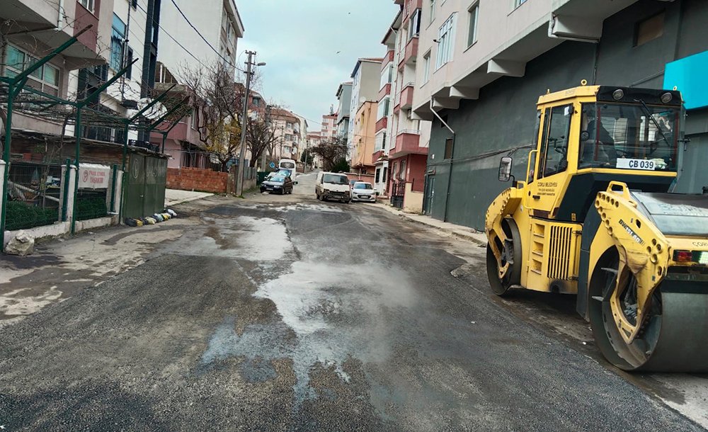 Çorlu Belediyesi'nden Hummalı Yol Çalışması