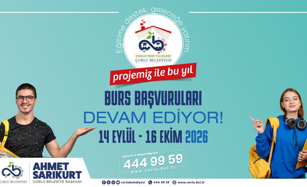 Çorlu Belediyesi'nden Öğrencilere Eğitim Desteği Sürüyor