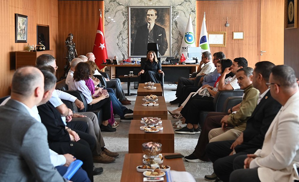 Çorlu Muhtarlarından Başkan Yüceer'e Ziyaret
