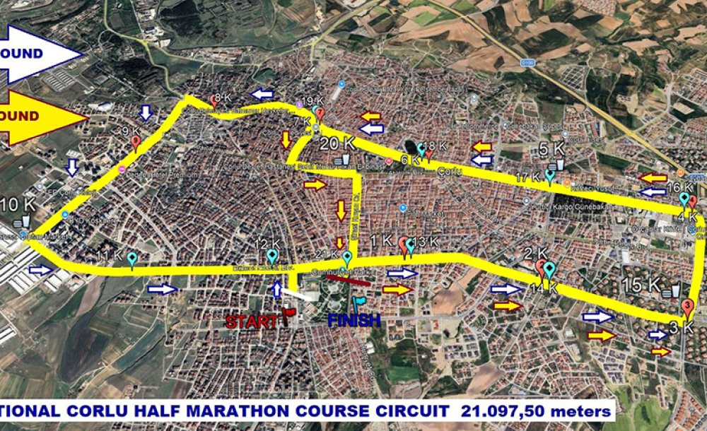 Çorlu Uluslararası Maratona Hazırlanıyor