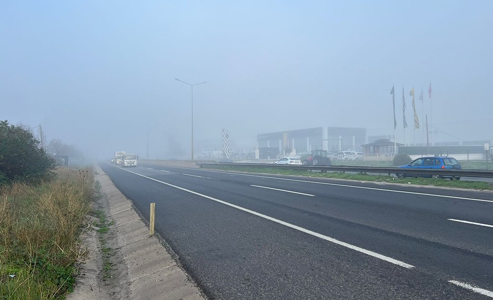 Çorlu'da Hafta Sonu Sis Etkili Oldu