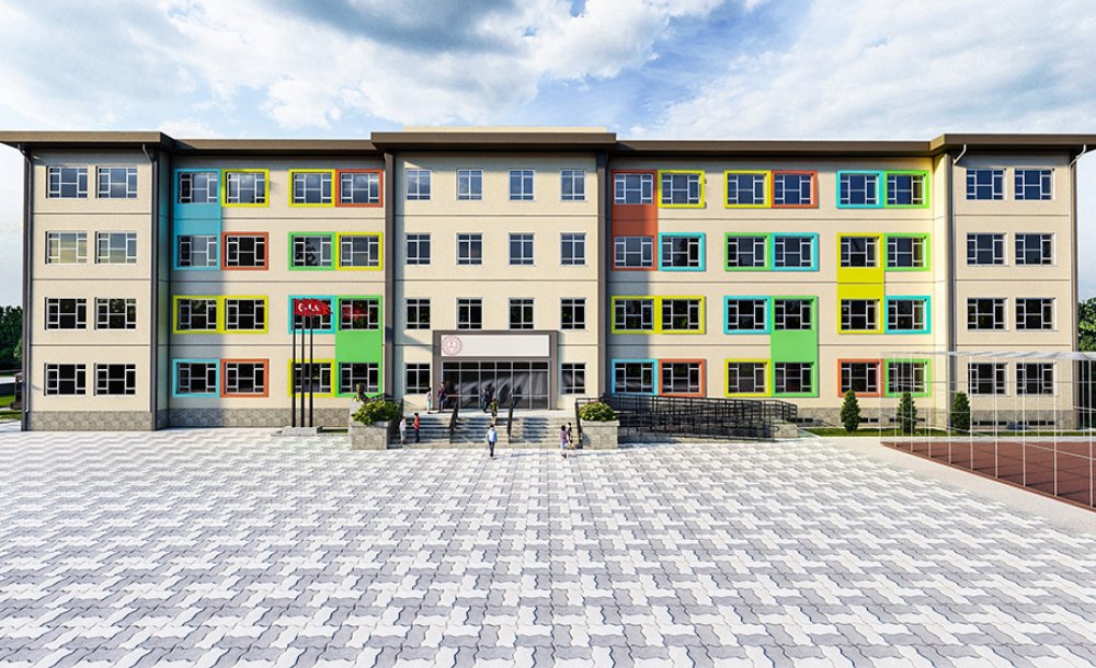 Çorlu'da Okullar Bir Bir Yenilendi 