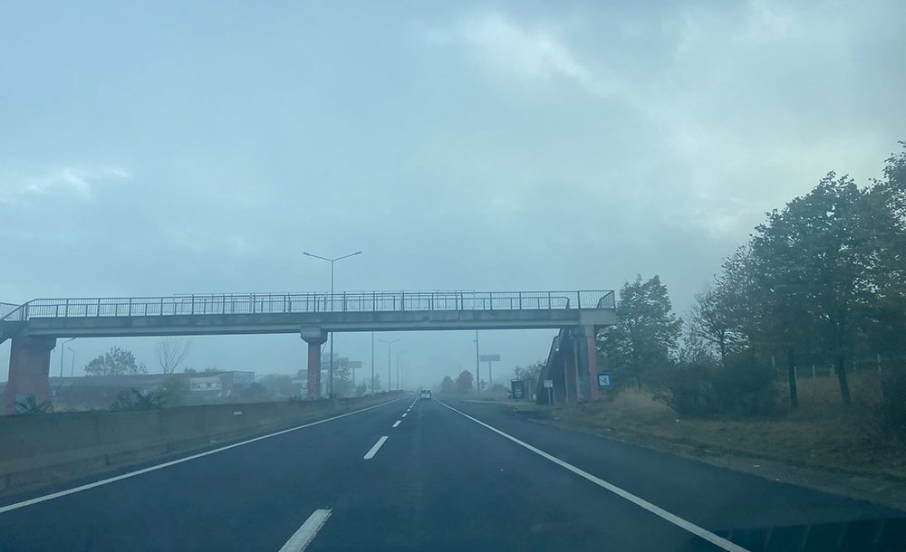 Çorlu'da Sis Etkili Oluyor 