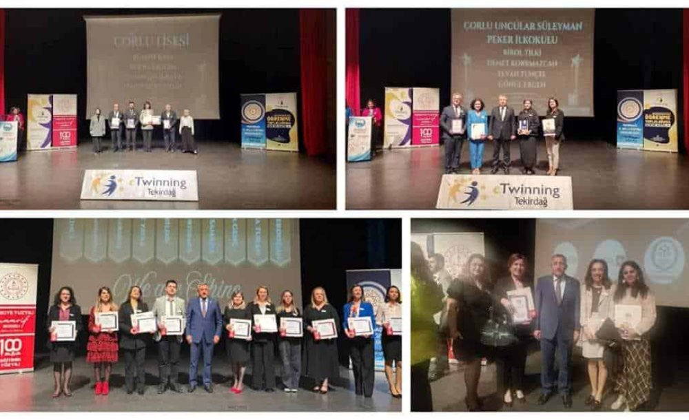 Çorlu'dan 3 Okul "Etwinningokulu" Ünvanı Aldı