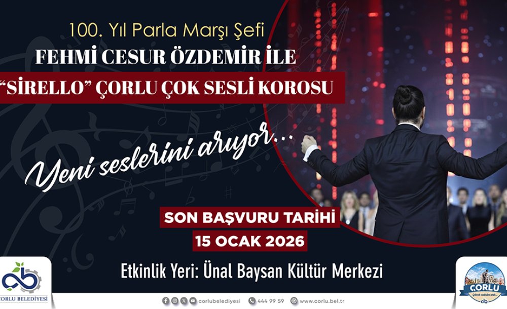 Çorlu'nun İlk A Capella Korosu İçin Seçmeler Başlıyor