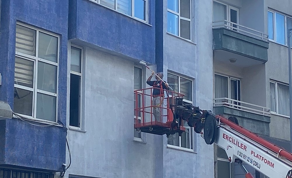 Cumhuriyet Karakolunun Dış Cephesi Boyandı