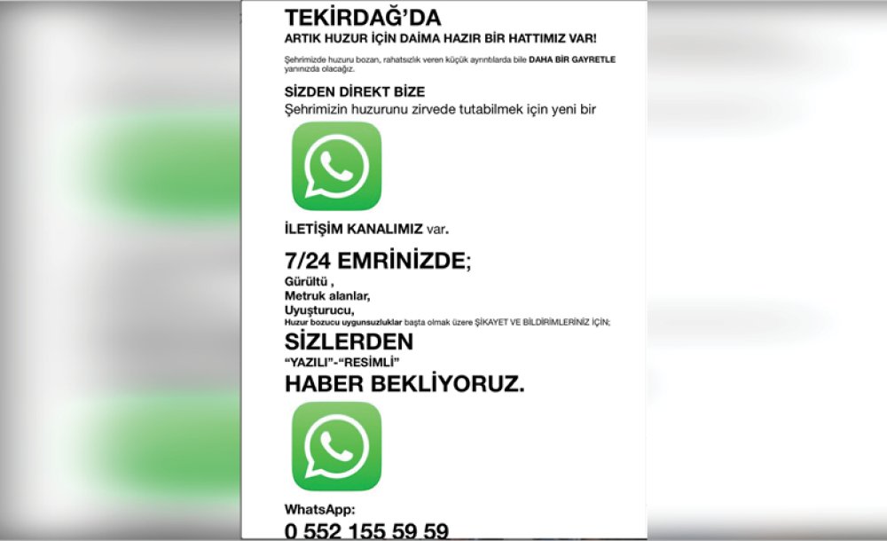 Emniyet Whatsapp İhbar Hattı Oluşturdu 