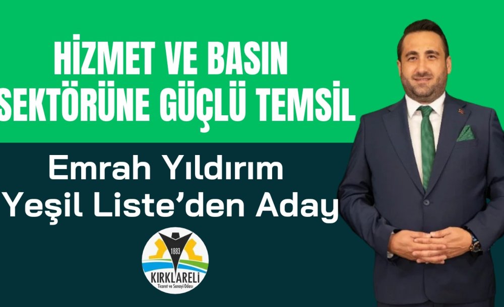 Emrah Yıldırım Yeşil Liste'den Aday