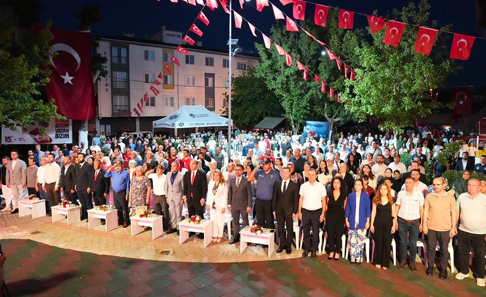 Ergene'de 15 Temmuz Şehitleri Anıldı