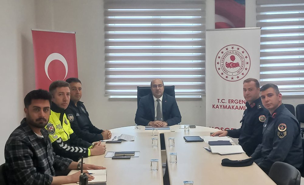 Ergene'de Güvenlik Ve Asayiş Değerlendirme Toplantısı Yapıldı