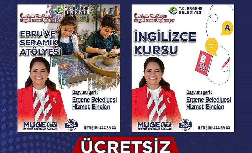 Ergene'de Yaz Kursları Başlıyor