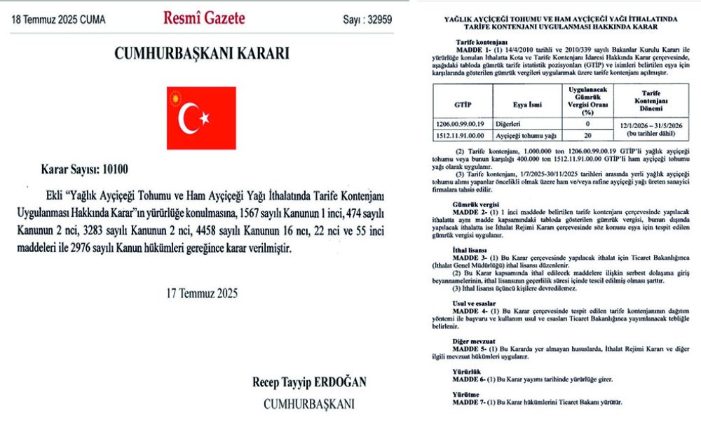 Hasat Öncesi̇ Ayçi̇çeği̇ Üreti̇ci̇si̇ni̇ Koruyacak Adim 