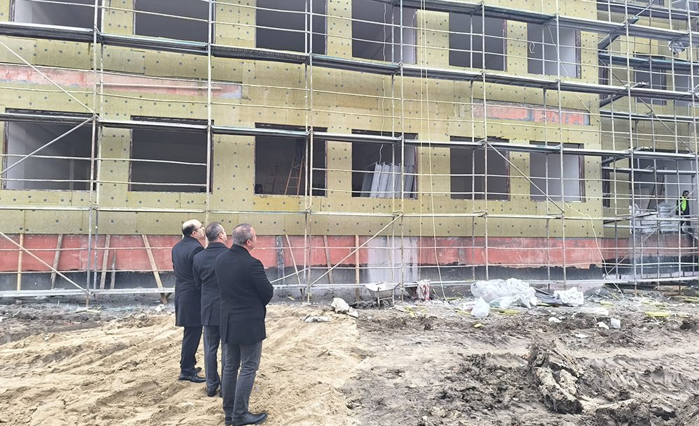 Kaymakam Duman'da Okul İnşaatlarında İnceleme