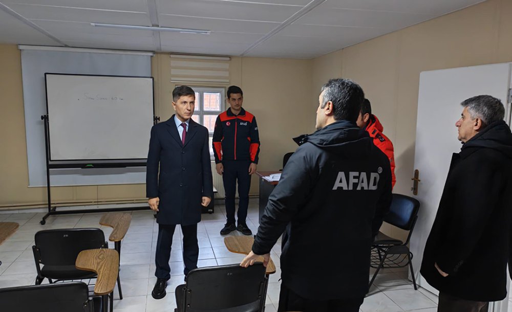 Kaymakam Erten, Afad'ın Çalışmalarını Yerinde İnceledi 