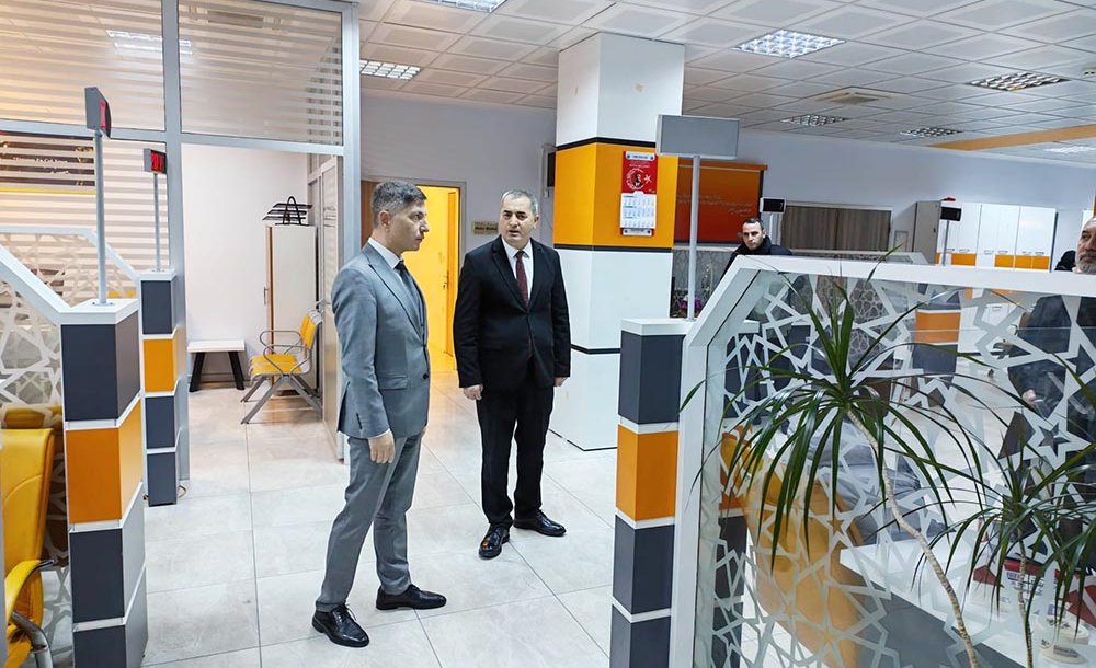 Kaymakam Erten, Nüfus Müdürlüğünü Ziyaret Etti 