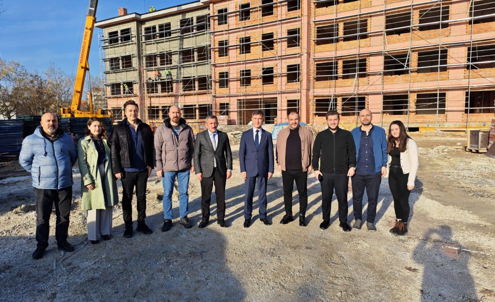 Kaymakam Erten, Okul İnşaatında İnceleme Yaptı 