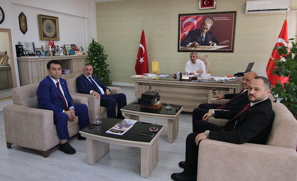 Mhp'den Mi̇lli̇ Eği̇ti̇m Müdürü Erdoğan'a Zi̇yaret 