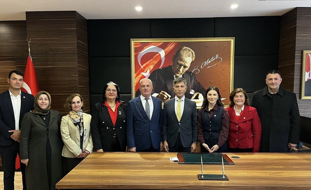 Muhtarlar Derneğinden Kaymakam Erten'e Ziyaret