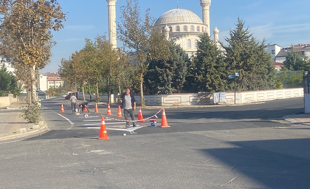 O Kavşağa Kasi̇sli̇ Önlem
