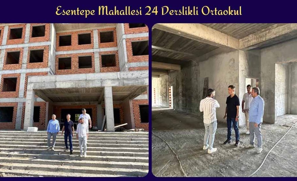 Okul İnşaatları Hızlı İlerliyor 
